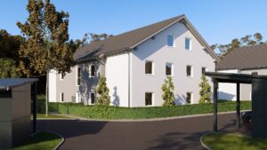 Neubau von zwei Mehrfamilienhäusern a) Sechs Eigentumswohnungen​ in Pösing