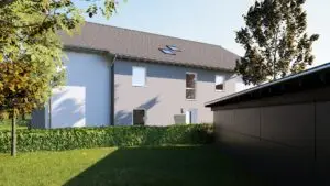 Neubau von zwei Mehrfamilienhäusern a) Sechs Eigentumswohnungen​ in Pösing