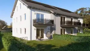Neubau von zwei Mehrfamilienhäusern a) Sechs Eigentumswohnungen in Pösing