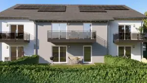 Neubau von zwei Mehrfamilienhäusern a) Sechs Eigentumswohnungen in Pösing