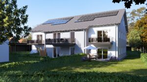 Neubau von zwei Mehrfamilienhäusern a) Sechs Eigentumswohnungen​ in Pösing